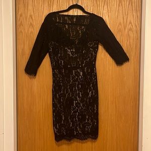 Aijek Black Lace Dress. Size 2